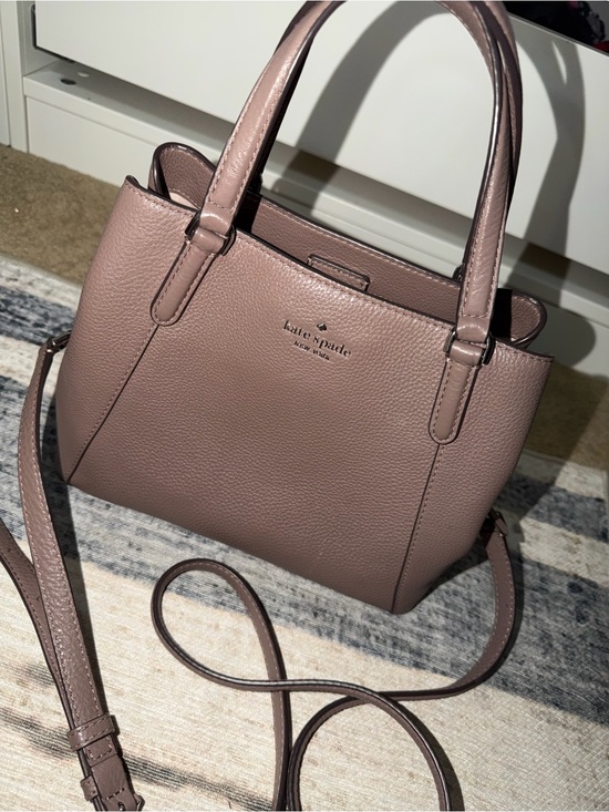 kate spade Handbags - kate spade Taupe Pebbled Leather Satchel with Crossbody Strap